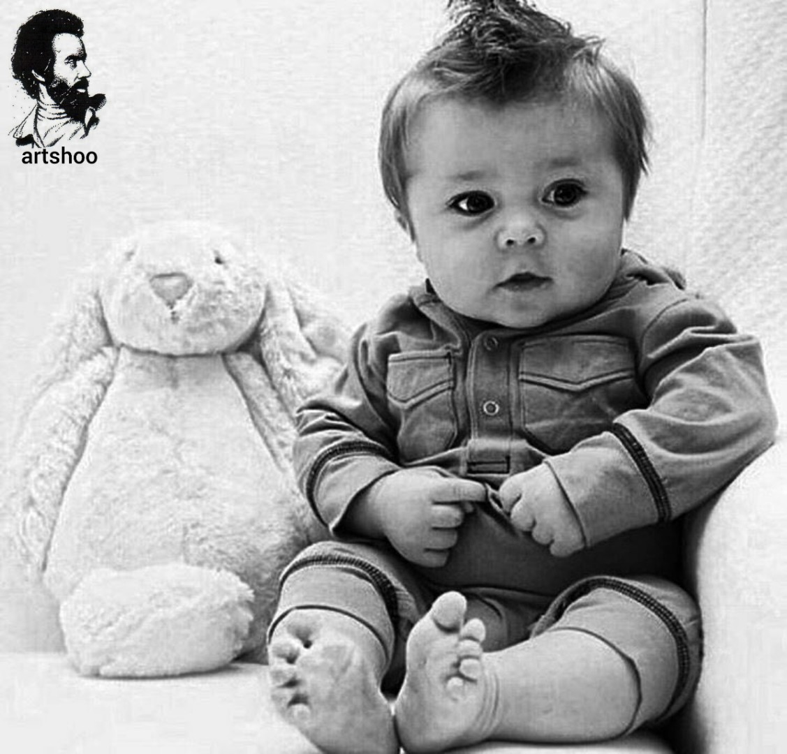 مدل کودک سیاه قلم